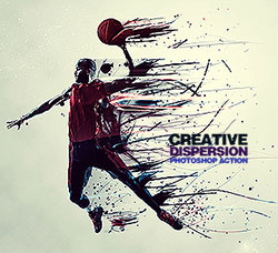 极品PS动作－污点抽离(含高清视频教程)：Creative Dispersion Photoshop Action